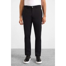 Süvari Siyah Regular Casual Pantolon