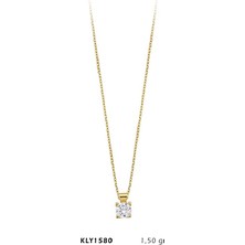 Harem Altın 14 Ayar Altın Tektaş Kolye KLY1580