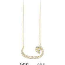 Harem Altın 14 Ayar Altın Vav Kolye KLY484