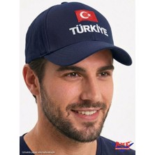 Axe Sportswear Arkası Ayarlanabilir Cırtlı Türkiye Türk Bayrağı Nakışlı Işlemeli Kasketli Beyzbol Kep Şapka