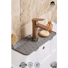 Muf Home Silikon Elastik Musluk Altı Su Tutucu Mat - Banyo Mutfak Lavabo Kaydırmaz Tezgah Üstü Mat Düzenleyici Organizer