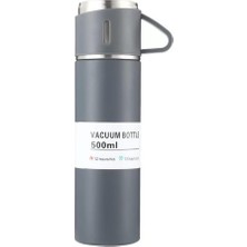 Elista Bardaklı Paslanmaz Çelik Termos 500 ml | Sızdırmaz Kapak, 12 Saat Sıcak & Soğuk