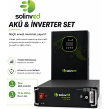 Solinved 5.0kw Akıllı Bağevi Paketi1 Adet 5.0kw inverter1 Adet 5.12kwh lityum akü
