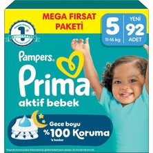 Aktif Bebek Mega Fırsat Paketi 5 Beden 92 Adet