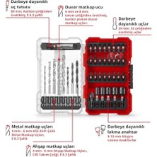 Orijinal  M-Case 39-Parça Darbeye Dayanıklı Set (25 mm Uçlar, Metal Matkap, Ahşap, Taş, 60 mm Tutucu, Lokma Anahtar, Havşa Ucu, Saklama Kutusu Dahil) - 49108759