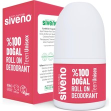 Renas Store Siveno %100 Doğal Roll On Unısex Deodorant Ter Kokusu Önleyici Bitkisel Lekesiz Vegan 50 ml