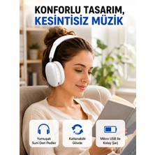 Katlanabilir Bluetooth V5.0 Kablosuz Kulaklık | 400 Mah, Gürültü Azaltma Yeni Nesil Midastech