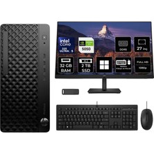 Hp Prodesk 4 Tower G1I Intel Core Ultra 5 225 Rtx 5050 8gb 32GB Ram 2tb SSD 27" Fhd WIN11 Pro D36TQETP1187 Masaüstü Bilgisayar + Per4 USB Bellek