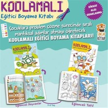 Kodlamalı Eğitici Boyama Kitabı 5-6 Yaş (2 Kitap Takım): 1. ve 2. Seviye