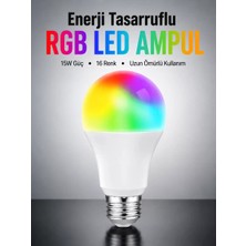 Enerji Verimli Akıllı LED Ampul, Uzaktan Kontrol Özellikli Midastech