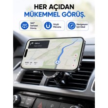 Araç Içi Manyetik Telefon Tutucu Havalandırma Izgarası Uyumlu Telefon Tutacağı Midastech