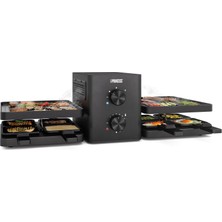 Princess Raclette, 8 Kişilik, Entegre Hava Filtre Sistemi, Ayarlanabilir Termostat, Bulaşık Makinesinde Yıkanabilen Parçalar, Yapışmaz Kaplama, 2m Kablo, Modern Tasarım, Aşırı Isınma Koruması, 162660
