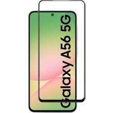 -  ile Uyumlu Galaxy A56 5g Kırılmaz Cam 5d Tam Kaplayan Temperli Ekran Koruyucu