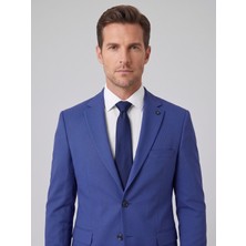Plus Scorpion Erkek Klasik 2’li Takım Elbise 2 Düğmeli Slim Fit Esnek Kumaş Çift Yırtmaçlı 7 Drop