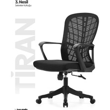 Karr Office Tiran 3. Nesil Sekreter Koltuğu - Siyah