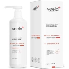Veela Zor Şekillenen Saçlar Için Durulanmayan Şekillendirici Bakım Kremi Styling Effect Condition 9