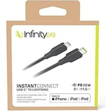 By -  Kablo Usb-C Lightning,siyah,1.5m