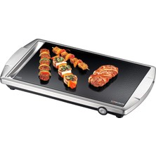 Rommelsbacher Ceran® Izgara Cg 2303/E - Almanya'da Üretilmiştir, Schott Ceran® Izgara Yüzeyi, 380 °c'ye Kadar Sürekli Olarak Ayarlanabilen Sıcaklıklar,geri Çekilebilir,paslanmaz Çelik Gövde, 2000 Watt