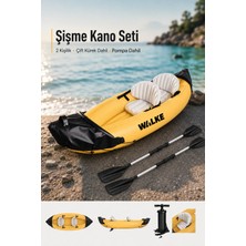 Walke Premium 2 Kişilik Pompa Kürek Dahil Şişme Kano 321 x 88 cm 15101
