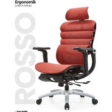 Karr Office Rosso Ergonomik Çalışma Koltuğu - Kırmızı