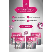 Proline Bebek Pudrası Kokulu Kedi Kumu 4X6LT.
