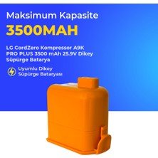 Ümit Maker Lg Cordzero Kompressor A9K Pro Plus 3500 Mah 25.9V Dikey Süpürge Batarya