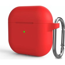 Apple Airpods 4 ile Uyumlu 4. Nesil Airp-Ods Kılıf 2024 Professional Termoplastik Soft Kancalı Tam Kaplayan Halcyon Kılıf Airpods 4 ile Uyumlu Kapak