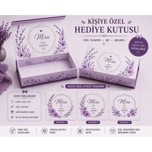 Yeap Office Hediyelik Kişiye Özel Çikolata Kutusu ve Etiket Seti - Doğum Çikolatası ve Özel Günler Için