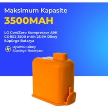 Ümit Maker Lg Cordzero Kompressor A9K Core2 3500 Mah 25.9V Dikey Süpürge Batarya