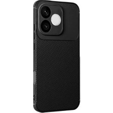 Honor 600 Lite ile Uyumlu Silikon Kılıf Kamera Korumalı Karbon Tpu Brimstone Ultra Slim Fit Delux Siyah
