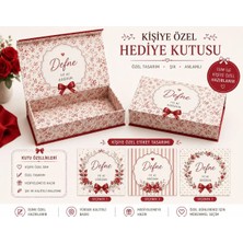 Yeap Office Hediyelik Kişiye Özel Çikolata Kutusu ve Etiket Seti - Doğum Çikolatası ve Özel Günler Için