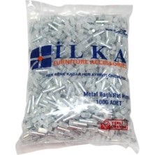 İlka Plastik Başlı Metal Raf Pimi Şeffaf (218 ADET)