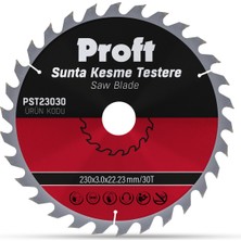 Proft Sunta Kesme Testere 230X3.0 30T (1 ADET)