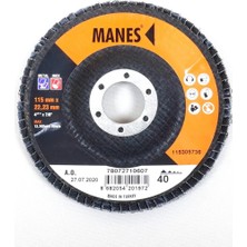 Manes Flap Disk Zımpara A.O.115X22 P40 (2 ADET)