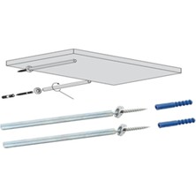 İlka Gizli Raf Tutucu 10MM 14 cm (2 ADET)