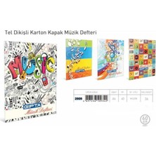 Gıpta Gipta 2909 Tel Dikisli A4 Karton Kapak Müzik Defteri 40 Yaprak