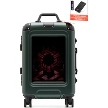 Missidea Pro LED Ekranlı Akıllı Valiz Haki (Kabin Boy) +Powerbank Hediyelidir