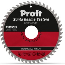 Proft Sunta Kesme Testere 190X3.0 24T (1 ADET)