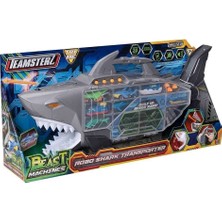 Elivora 74461 Teamsterz Beast Machines Robo Shark Çantalı Transporter -Sunman