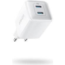 521 Nano Pro Şarj Cihazı, Kompakt, 40W, Powerıq 3.0 Çift Portlu Usb-C Güç Adaptörü, Beyaz - A2038