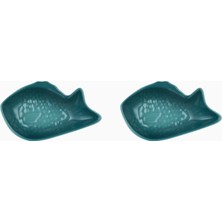 Le Creuset 2’li Kırmızı Balık Formlu Seramik Servis Tabağı