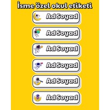 TT sticker Isme Özel Okul Etiketleri Okul Malzemeleri Kitap Defter Çıkartması Kişiselleştirilmiş Etiket