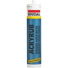 Soudal Acryrub Silikonize Mastik 500 gr A.meşe (2 ADET)