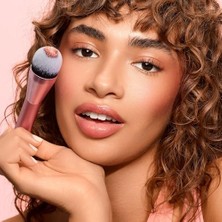Techniques Power Pigment Allık Makyaj Fırçası, Sıvı ve Krem Allık Için Yanak Fırçası, Yoğun, Sentetik Kıllar, Hassas Uygulama Için Benzersiz Sivri Şekil, Vegan ve Zulüm Içermez, 1 Adet