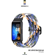 Conocer Huawei Band 8/9/10 Uyumlu Yeni Tasarım Mikrofiber Dokuma Hasır Kordon Kayış