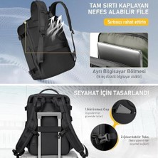 Haegs Laptop Sırt Çantası, Seyahat Çantası Hafif El Çantası Küçük Bavul Valiz, Uçak Onaylı Kabin Çantası, Erkek ve Bayan Için, 15.6 Inç Notebook Dizüstü Bilgisayar Laptop Macbook Çantası