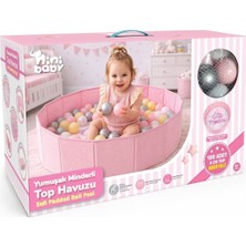 Elivora ER-703 Yumuşak Minderli Top Havuzu-Pembe
