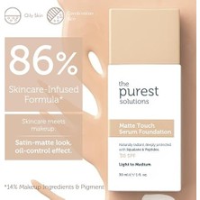 The Purest Solutions Sebum Dengeleyici & Matlaştırıcı Serum Fondöten Spf 50, 30 Mililitre – Açık/orta Ton