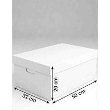 Rass Arşiv Kutusu 32*50*20CM  10 Adet Çift Oluk (Beyaz)