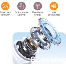 Neptün Bluetooth Kulaklık – Enc & Anc Yedek Silikonlu (Siyah)